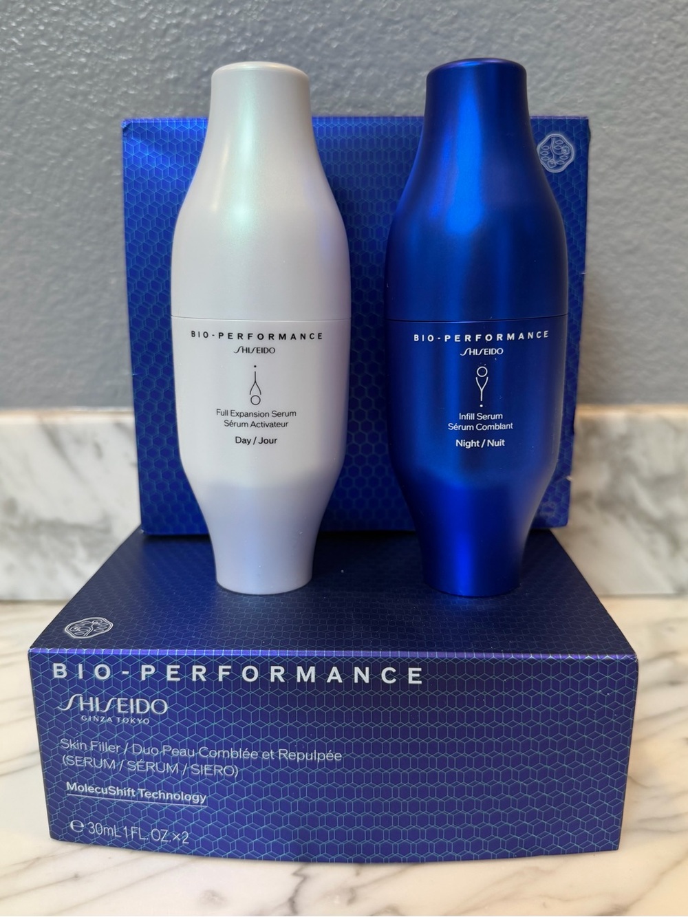 Shiseido Bio-Performance Duo Serum Day & Night Skin Filler (NWT) 30ml ea